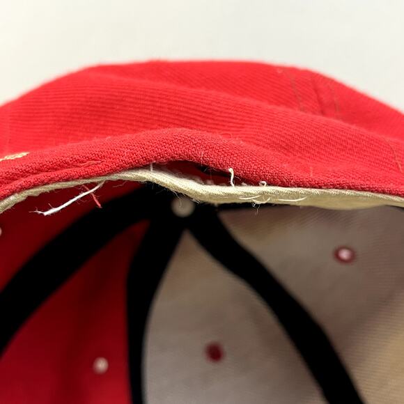 Vintage San Francisco 49ers Hat Cap Fitted 7-1/8 Red New Era NFL Pro Model 80s - Picture 8 of 8